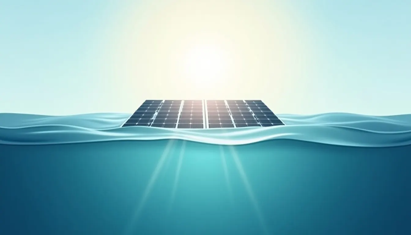 Solarzellen erzeugen Strom 10 Meter unter Wasser